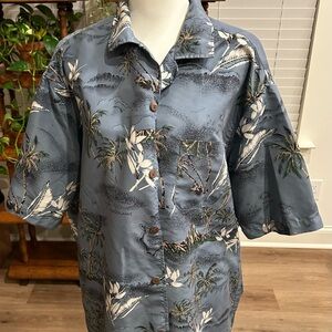 Men's Blue Hawaiian Shirt